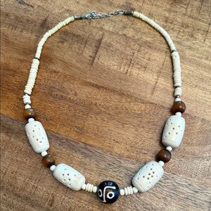 VINTAGE BONE GOLIATH NECKLACE ADJUSTABLE